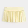 Mini-short pliat din tricot Mini-short pliat din tricot