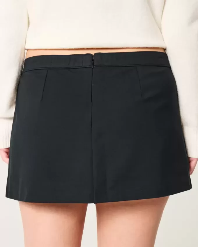 Mini-short Ponte A-Line cu talie joasă Mini-short Ponte A-Line cu talie joasă
