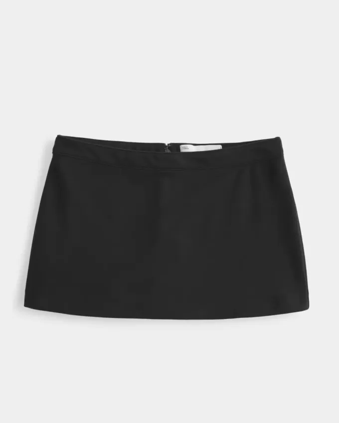 Mini-short Ponte A-Line cu talie joasă Mini-short Ponte A-Line cu talie joasă