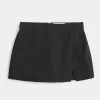 Mini-short Ponte A-Line cu talie mare Mini-short Ponte A-Line cu talie mare