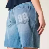 Număr de spălare mediu cu talie joasă Grafic Baggy Jort Număr de spălare mediu cu talie joasă Grafic Baggy Jort