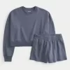 Pachet de hanorac Easy Crew și pantaloni scurți din fleece Pachet de hanorac Easy Crew și pantaloni scurți din fleece