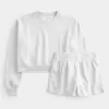 Pachet de hanorac Easy Crew și pantaloni scurți din fleece Pachet de hanorac Easy Crew și pantaloni scurți din fleece