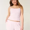Pantalon scurt Pointelle Bow confortabil Pantalon scurt Pointelle Bow confortabil