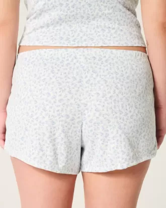 Pantalon scurt Pointelle Bow confortabil