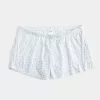 Pantalon scurt Pointelle Bow confortabil Pantalon scurt Pointelle Bow confortabil
