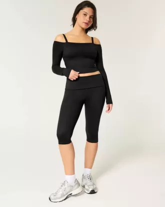 Pantaloni capri cu talie pliabilă Gilly Hicks Active Recharge
