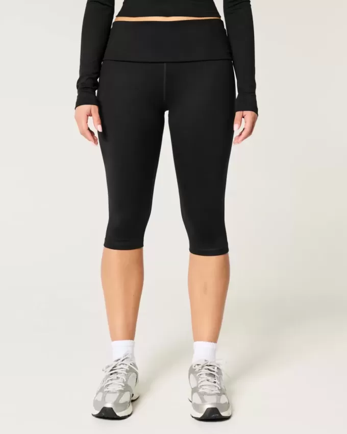 Pantaloni capri cu talie pliabilă Gilly Hicks Active Recharge Pantaloni capri cu talie pliabilă Gilly Hicks Active Recharge