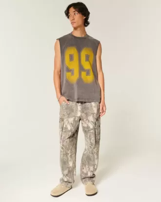 Pantaloni Cargo Baggy Skater Camo