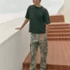 Pantaloni cargo camo grei Pantaloni cargo camo grei