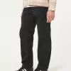 Pantaloni cargo drepți cu fermoar Pantaloni cargo drepți cu fermoar