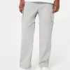 Pantaloni cargo drepți cu fermoar