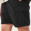 Pantaloni cargo drepți cu fermoar Pantaloni cargo drepți cu fermoar