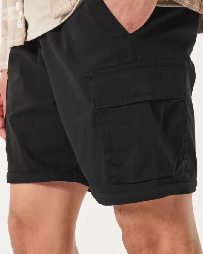 Pantaloni cargo drepți cu fermoar Pantaloni cargo drepți cu fermoar