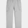 Pantaloni cargo drepți cu fermoar