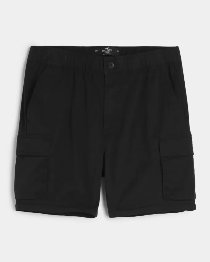 Pantaloni cargo drepți cu fermoar Pantaloni cargo drepți cu fermoar