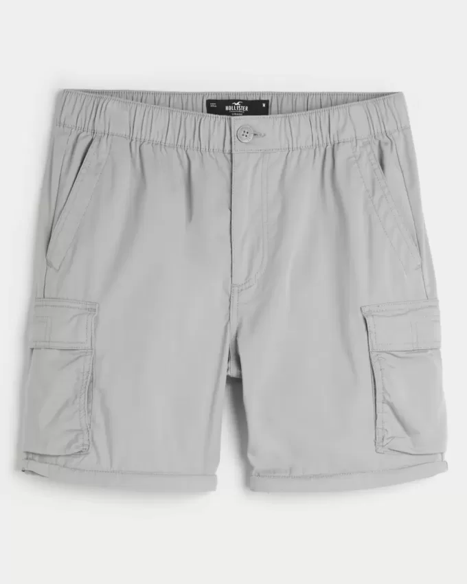 Pantaloni cargo drepți cu fermoar