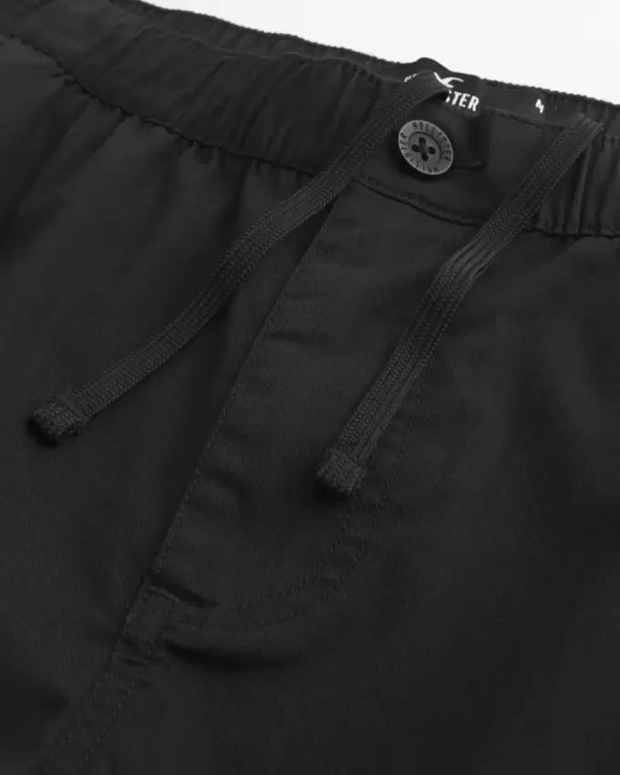 Pantaloni cargo drepți cu fermoar Pantaloni cargo drepți cu fermoar