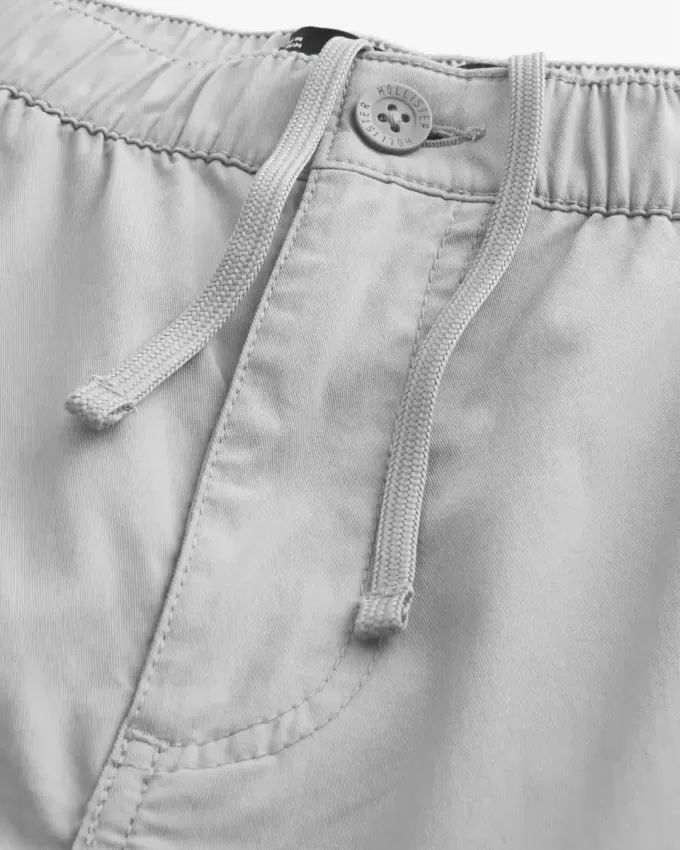 Pantaloni cargo drepți cu fermoar