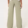 Pantaloni cargo largi cu talie joasă Pantaloni cargo largi cu talie joasă