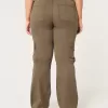 Pantaloni cargo relaxați cu talie medie Pantaloni cargo relaxați cu talie medie
