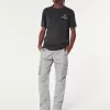 Pantaloni cargo slim drepti Pantaloni cargo slim drepti