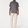 Pantaloni cargo slim drepti Pantaloni cargo slim drepti