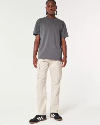 Pantaloni cargo slim drepti