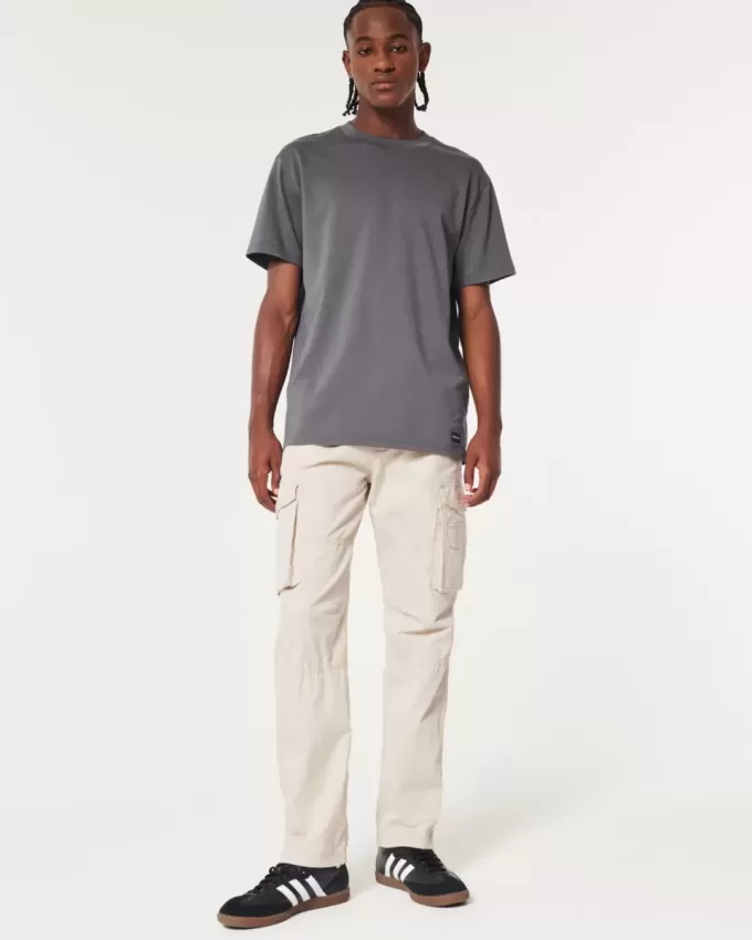 Pantaloni cargo slim drepti Pantaloni cargo slim drepti