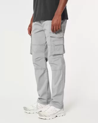 Pantaloni cargo slim drepti