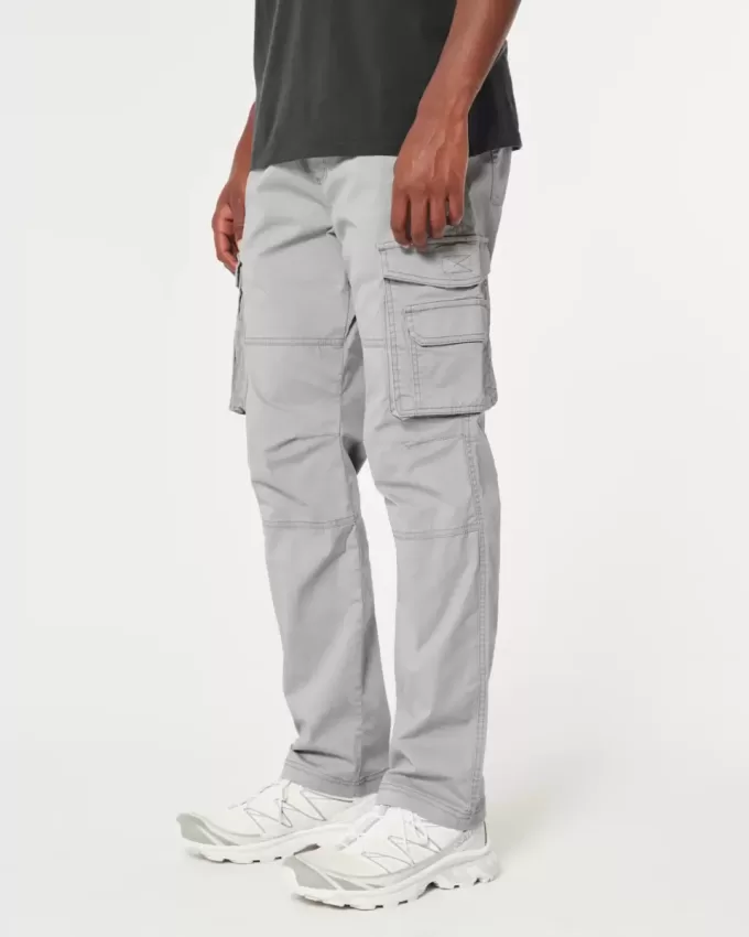 Pantaloni cargo slim drepti Pantaloni cargo slim drepti
