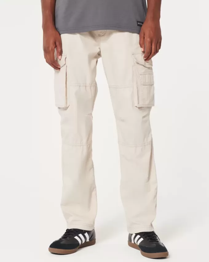 Pantaloni cargo slim drepti Pantaloni cargo slim drepti