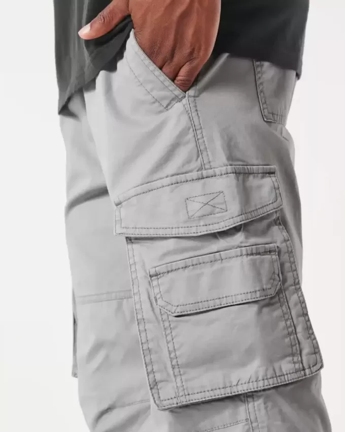 Pantaloni cargo slim drepti Pantaloni cargo slim drepti