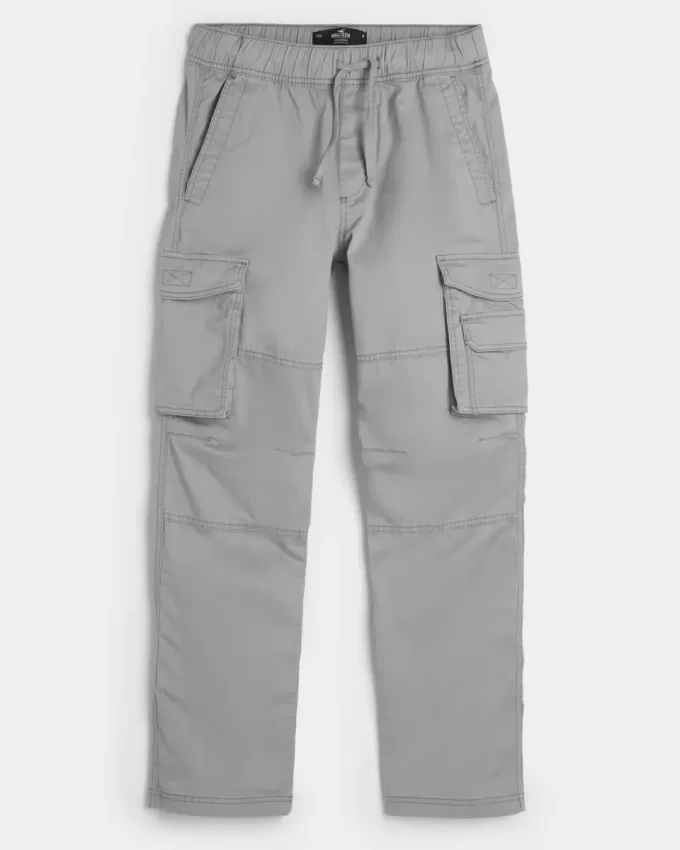 Pantaloni cargo slim drepti Pantaloni cargo slim drepti