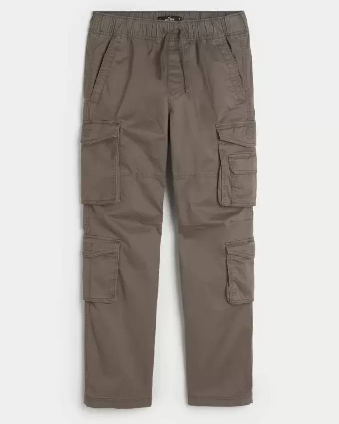 Pantaloni cargo slim drepti Pantaloni cargo slim drepti