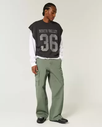 Pantaloni cargo super largi