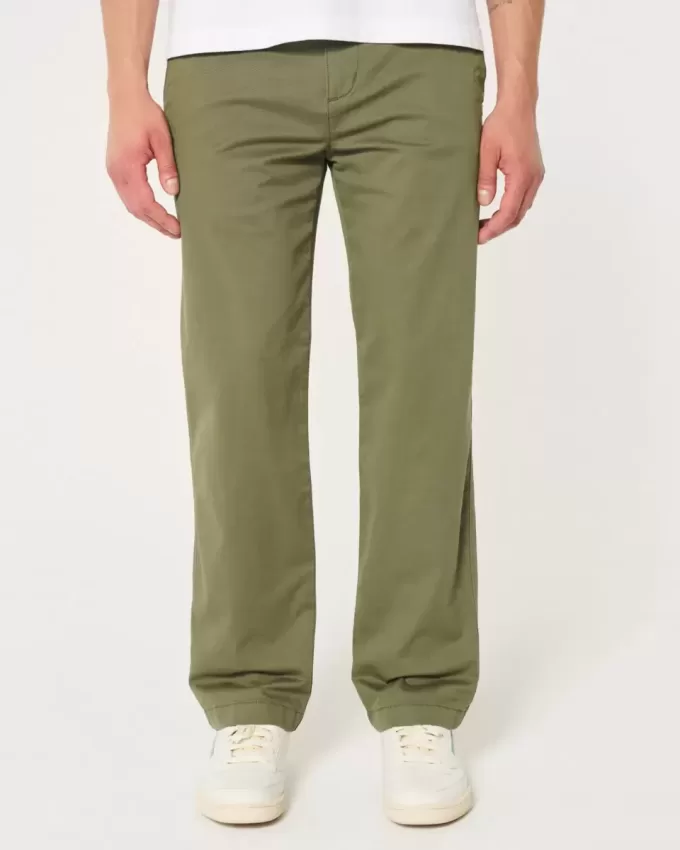 Pantaloni chino drepti Pantaloni chino drepti