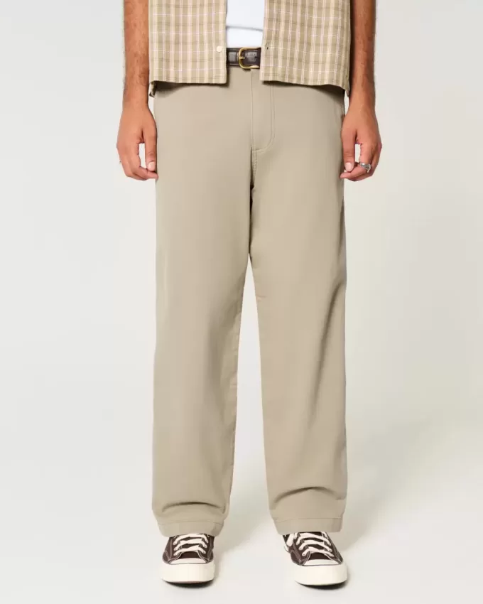 Pantaloni chino largi Pantaloni chino largi