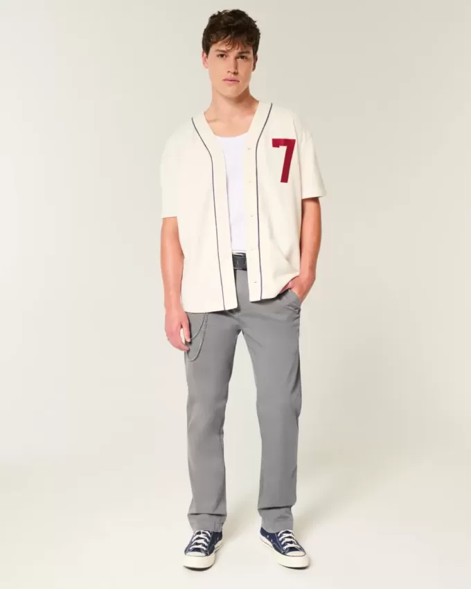 Pantaloni chino slim drepti Pantaloni chino slim drepti
