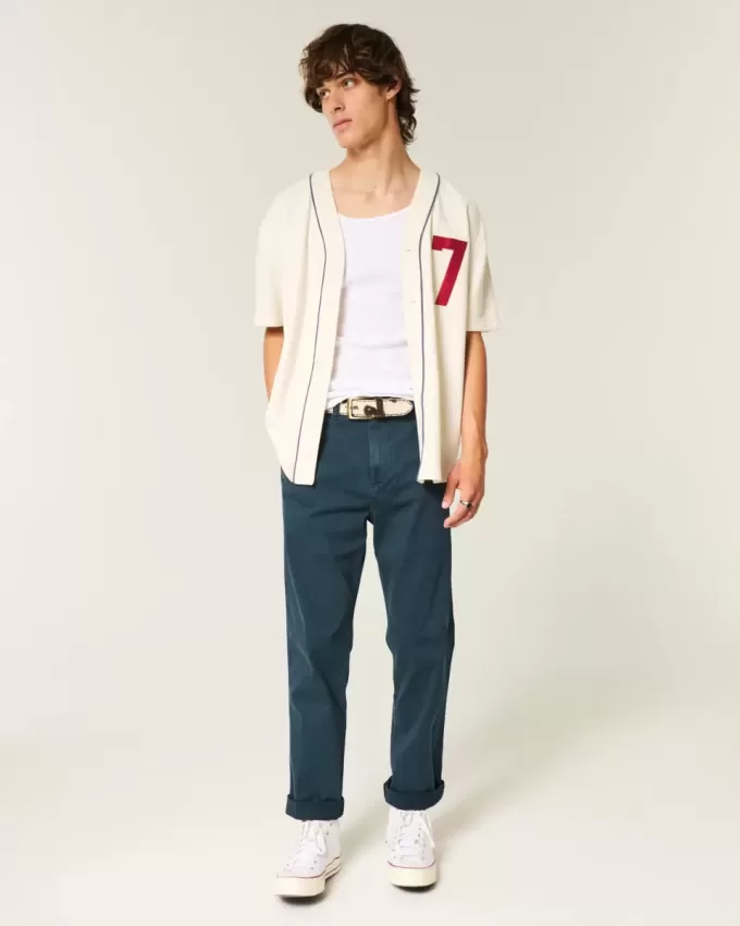Pantaloni chino slim drepti Pantaloni chino slim drepti