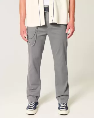Pantaloni chino slim drepti