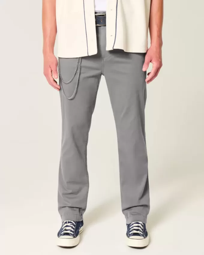 Pantaloni chino slim drepti Pantaloni chino slim drepti