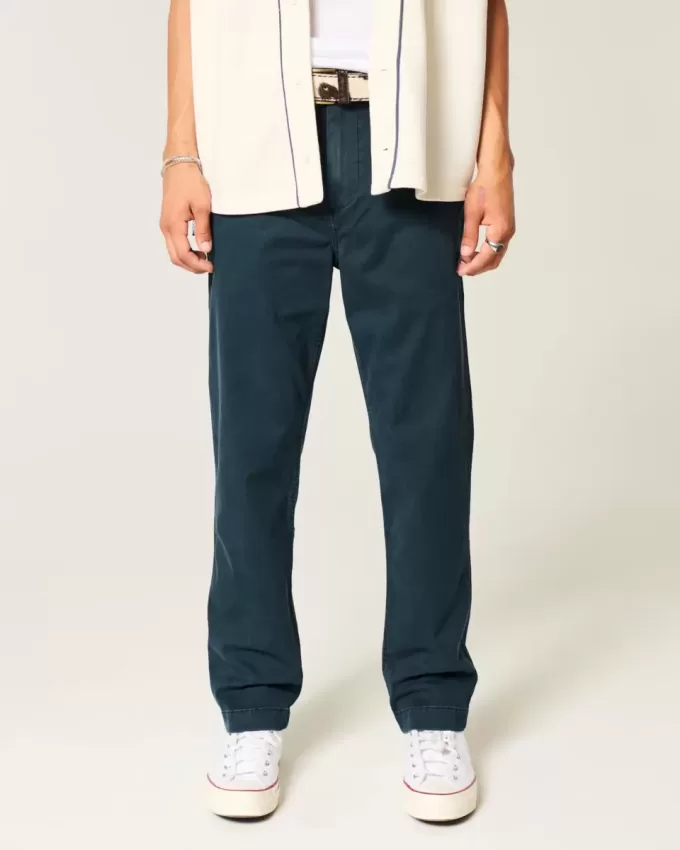 Pantaloni chino slim drepti Pantaloni chino slim drepti