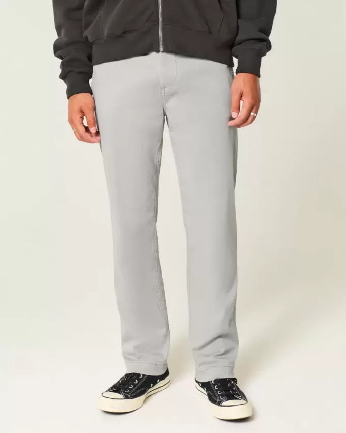 Pantaloni chino slim drepti Pantaloni chino slim drepti