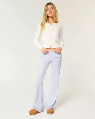 Pantaloni confortabili de dormit cu talie pliabilă