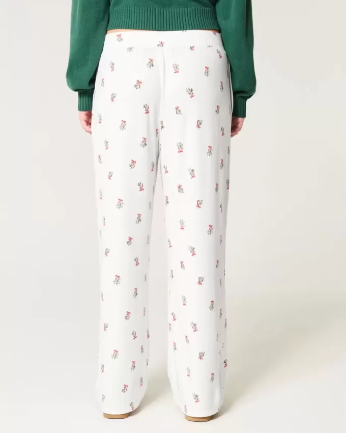 Pantaloni confortabili de pijama cu picioare largi Pantaloni confortabili de pijama cu picioare largi
