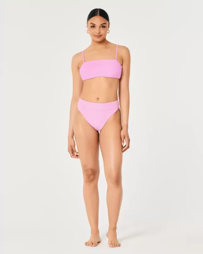 Pantaloni de bikini reversibil cu talie înaltă Gilly Hicks