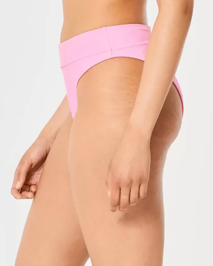 Pantaloni de bikini reversibil cu talie înaltă Gilly Hicks