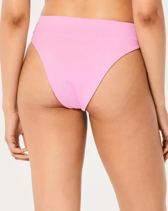Pantaloni de bikini reversibil cu talie înaltă Gilly Hicks