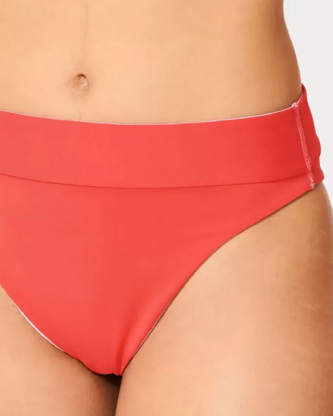 Pantaloni de bikini reversibil cu talie înaltă Gilly Hicks